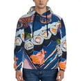 thumbnail image 1 of Naloa Colorful Sushi Food Art Men's Casual Hooded Collar Drawstring Hoodies Pullover Sweatshirts Casual Long Sleeve Shirts-3X-Large, 1 of 7
