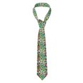 thumbnail image 1 of Naloa Colorful Tie Dye Stained Glass Print Solid Color Tie Formal Necktie for Men，Suitable for business, daily life, work, 1 of 5