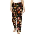 thumbnail image 1 of Naloa Colorful Tulips Print Women’s Ultra-Soft Comfy Pajama Lounge Pants with Pockets & Drawstring, 1 of 8