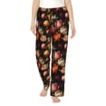 thumbnail image 1 of Naloa Colorful Tulips Print Women’s Ultra-Soft Comfy Pajama Lounge Pants with Pockets & Drawstring, 1 of 8