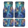 thumbnail image 1 of Naloa Colorful Winged Dolphin Car Foot Mat Set of 4 Pieces - Universal Floor Liner Neoprene Full Set Floor Mats for Cars Trucks SUV, 1 of 7