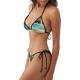 thumbnail image 1 of Naloa Comic Airplane Cockpit Illustration Print Women Halter Bikini Set ,Two Piece Triangle Swimsuit,Tie Bathing Suit,Sexy Triangle Two Piece Swimwear, 1 of 5
