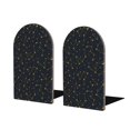 thumbnail image 1 of Naloa Constellation Wood Non-Skid Bookend for Shelves,Book Ends for Heavy Books, Book Stand for CDs,1 Pair, 1 of 7