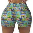 thumbnail image 1 of Naloa Construction Machinery Biker Shorts for Women Seamless Scrunch Short Women’s Yoga Shorts for Gym Running Sport Shorts - XX-Large, 1 of 9
