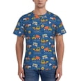 thumbnail image 1 of Naloa Construction Vehicles Men's T-Shirt Sport T-shirt Men's Basic Tee Casual Men's Shirt, Round Neck, Short Sleeves - Small, 1 of 5