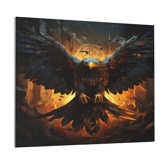 Naloa Cool Black Eagle Print Canvas Bathroom Wall Art,Bathroom Wall Art Decoration, Canvas Poster Prints,Decorative Paintings for Living Room, Bathroom, Kids Room