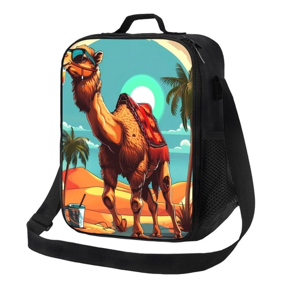 Naloa Cool Camel Oasis Vibes Lunch box Lunch bag for men women Large capacity Lunchbox Insulated Lunch bag Lunch box cooler