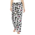 thumbnail image 1 of Naloa Cool Camera Print Women’s Ultra-Soft Comfy Pajama Lounge Pants with Pockets & Drawstring, 1 of 8