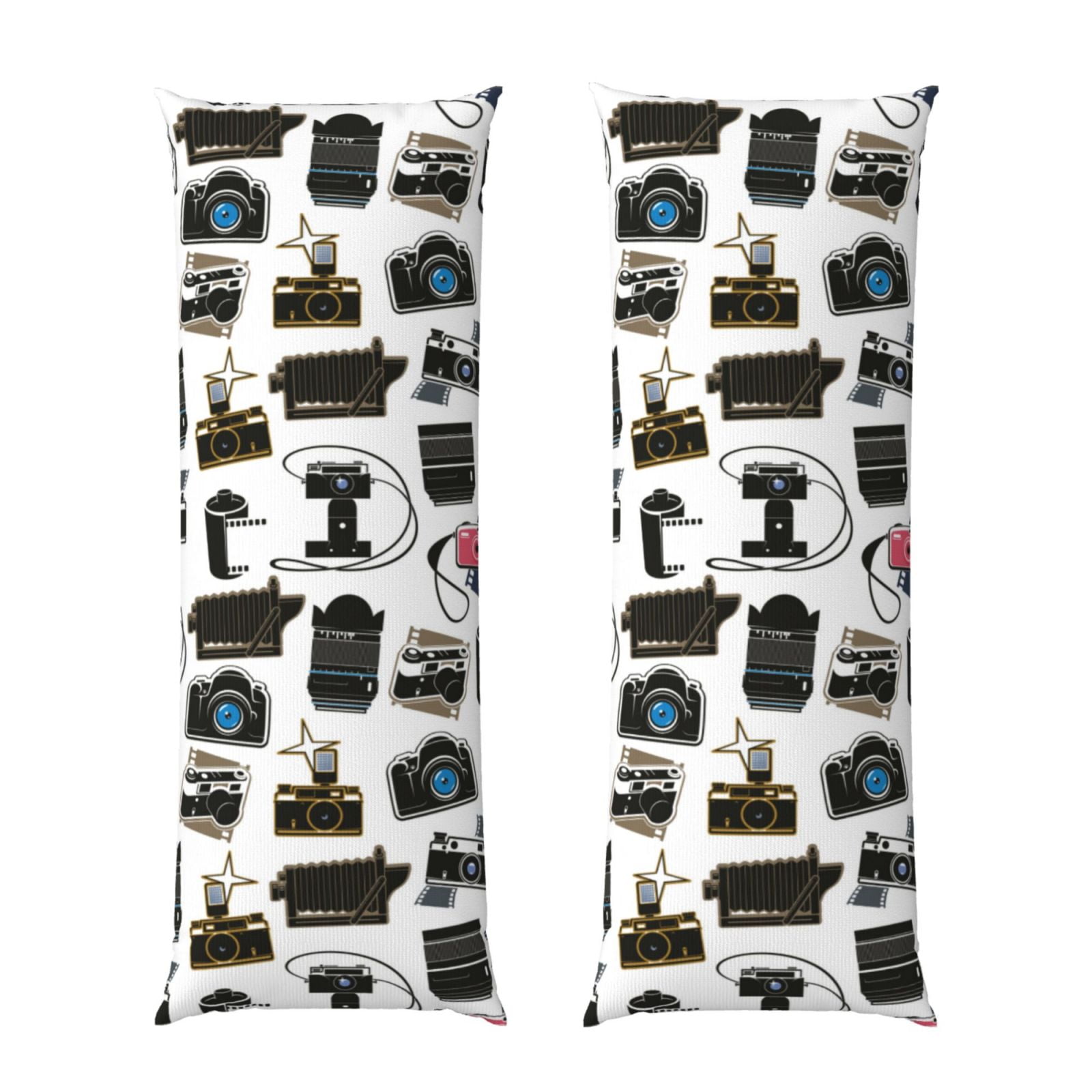 Naloa Cool Camera Super Soft 20x60 Body Pillow Case,Long Side Hidden Zipper（PILLOWS ARE NOT INCLUDED）