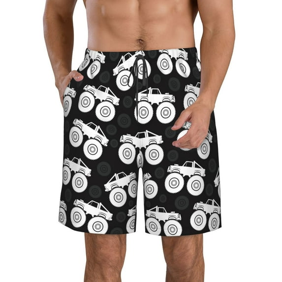 Naloa Cool Car Men's Beach Shorts, Surfing shorts, Swim trunks, Quick Dry Swim Trunks for Surfing Beach Fun - 3X-Large