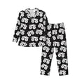 thumbnail image 1 of Naloa Cool Car Men’s Pajamas Set - Long Sleeve Button Down Sleep Shirt and Pajama Bottoms Sleepwear Set-Large, 1 of 7