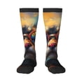 thumbnail image 1 of Naloa Cool Cat With Sunglasses Knee Socks, High Socks Long Stretchy Sock Women Knee High Stocking, Long Socks for Women, 1 of 6