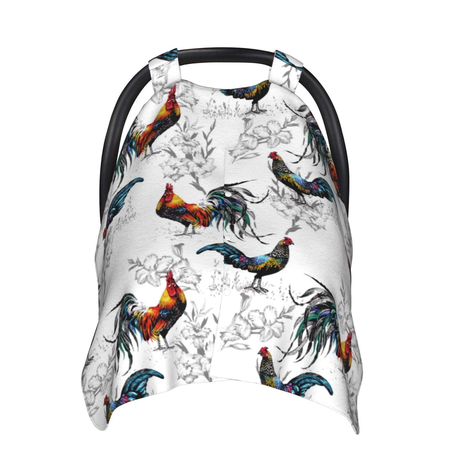 Naloa Cool Chicken Baby Car Seat Cover, Breathable Baby Carrier Cover, Multiuse Baby Carrier Cover & Nursing Breastfeeding Cover