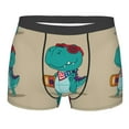 thumbnail image 1 of Naloa Cool Dino Playing Skateboard Print Mens Underwear - Boxers for Men, Classic Briefs for Men, 1 of 9