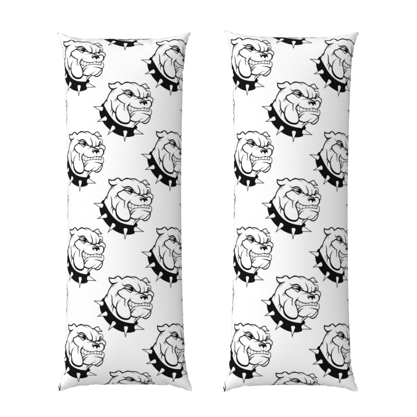 Naloa Cool Dog Super Soft 20x60 Body Pillow Case,Long Side Hidden Zipper（PILLOWS ARE NOT INCLUDED）