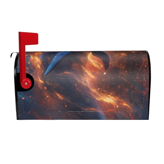 Naloa Cool Dolphin Mailbox Covers Magnetic Post Box Cover Post Letter Box Cover Garden Decor-25.5x21 in