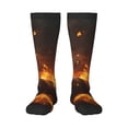 thumbnail image 1 of Naloa Cool Fire Man Thigh High Socks Extra Long Stretchy Sock Women Over Knee High Opaque Stocking Daily Wear, 1 of 6