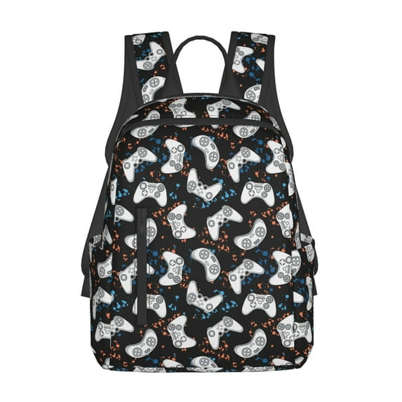 Naloa Cool Gamepad Print Lightweight DayBackpack Suitable for school, work, shopping, travel, etc.
