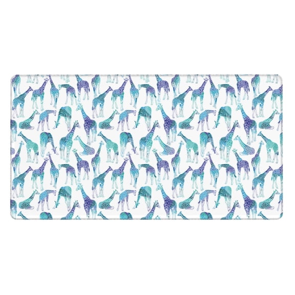 Naloa Cool Giraffe Gaming Mouse Pad Large Mouse Mat Long Extended Desk Pad Non-Slip Rubber Mice Pads Stitched Edges Thin Pad (16x29.5 Inch)