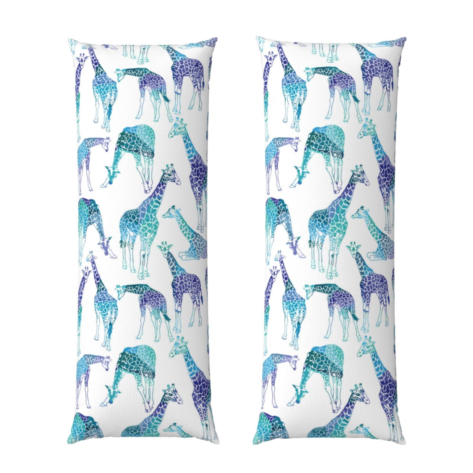 Naloa Cool Giraffe Super Soft 20x60 Body Pillow Case,Long Side Hidden Zipper（PILLOWS ARE NOT INCLUDED）