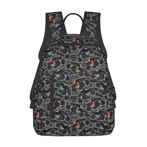Naloa Cool Off-Road Vehicle Print Lightweight DayBackpack Suitable for school, work, shopping, travel, etc.