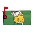 thumbnail image 1 of Naloa Cool Skateboarding Bulldog Mailbox Covers Magnetic Post Box Cover Post Letter Box Cover Garden Decor-21x18 in, 1 of 8