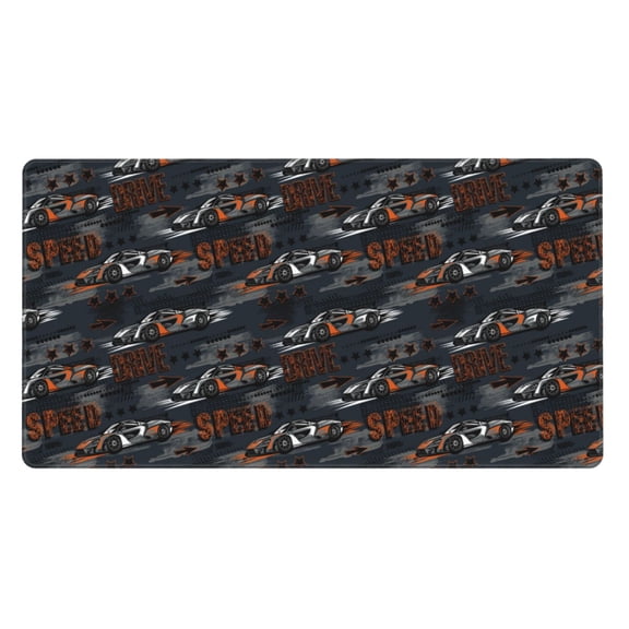 Naloa Cool Sports Car Gaming Mouse Pad Large Mouse Mat Long Extended Desk Pad Non-Slip Rubber Mice Pads Stitched Edges Thin Pad (16x29.5 Inch)