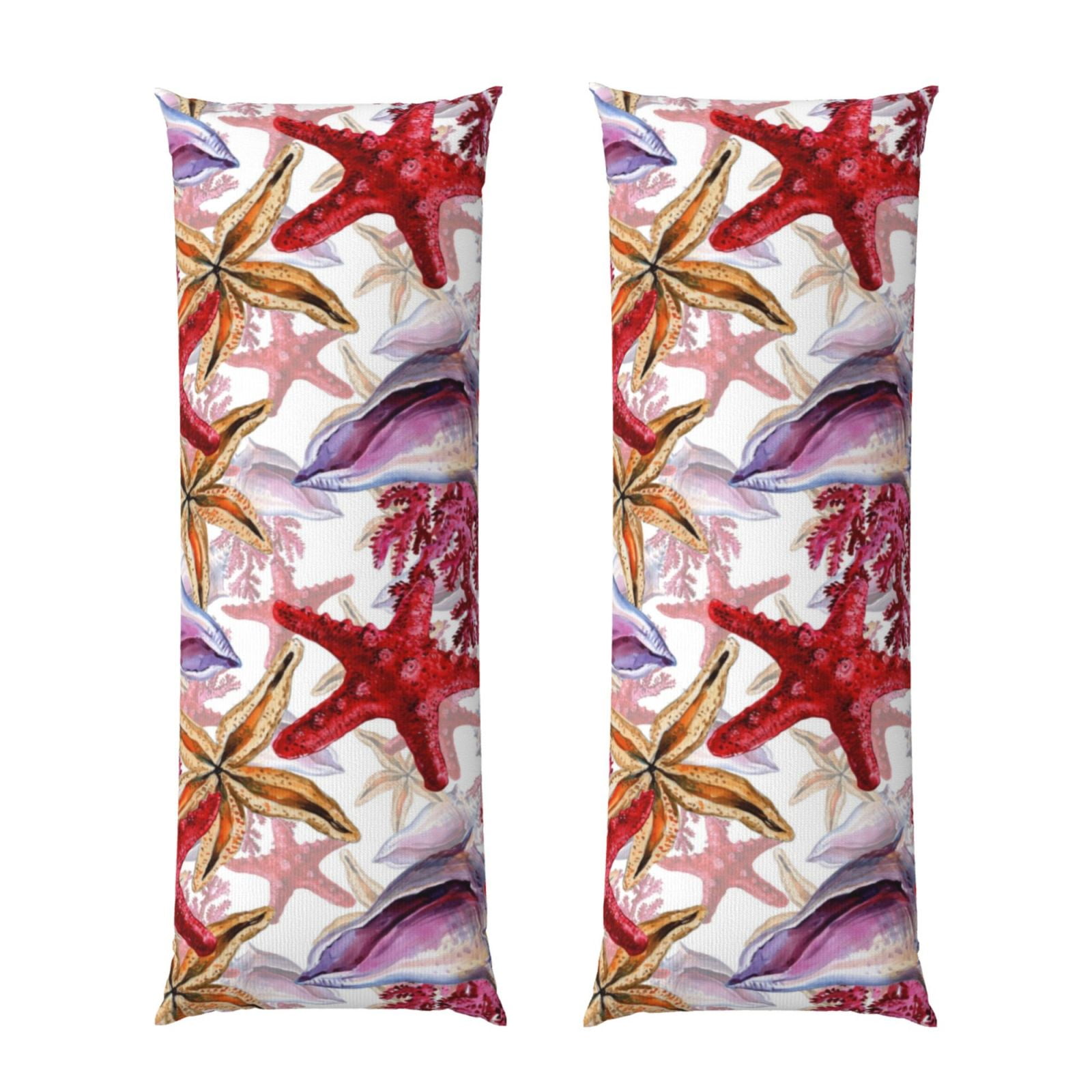 Naloa Coral Reef Super Soft 20x60 Body Pillow Case,Long Side Hidden Zipper（PILLOWS ARE NOT INCLUDED）