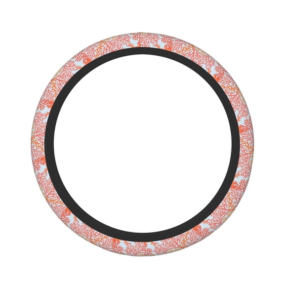 Naloa Corals Elastic Steering Wheel Cover, Auto Steering Wheel Cover – 15 Inch , Comfortable Grip, Fit Suvs,Vans Cars,Trucks