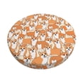 thumbnail image 1 of Naloa Corgi Animal Round Bar Stool Cushion Cover 12-14 inch, Fits Kitchen, Office, Restaurant Chairs - 14 inch, 1 of 7