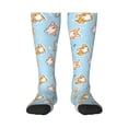 thumbnail image 1 of Naloa Corgi Dog 1 Thigh High Socks Extra Long Stretchy Sock Women Over Knee High Opaque Stocking Daily Wear, 1 of 6