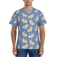 thumbnail image 1 of Naloa Corgi Men's T-Shirt Sport T-shirt Men's Basic Tee Casual Men's Shirt, Round Neck, Short Sleeves - Large, 1 of 5