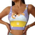thumbnail image 1 of Naloa Corgi Washing in Bathtub Sports Bras for Women, High Support Bra with Removable Pads, Comfortable - Small, 1 of 9