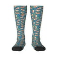 thumbnail image 1 of Naloa Corgi with Flowers Thigh High Socks Extra Long Stretchy Sock Women Over Knee High Opaque Stocking Daily Wear, 1 of 6