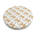 thumbnail image 1 of Naloa Corgi with Hearts Round Bar Stool Cushion Cover 12-14 inch, Fits Kitchen, Office, Restaurant Chairs - 12 inch, 1 of 7
