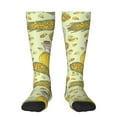 thumbnail image 1 of Naloa Corn And Corn Oil Thigh High Socks Extra Long Stretchy Sock Women Over Knee High Opaque Stocking Daily Wear, 1 of 6