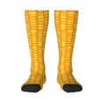 thumbnail image 1 of Naloa Corn Kernels Thigh High Socks Extra Long Stretchy Sock Women Over Knee High Opaque Stocking Daily Wear, 1 of 6