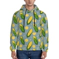 thumbnail image 1 of Naloa Corn On The Leaves Men's Casual Hooded Collar Drawstring Hoodies Pullover Sweatshirts Casual Long Sleeve Shirts-3X-Large, 1 of 7