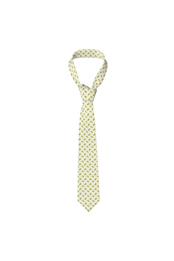 Corn Print Solid Color Tie Formal Necktie for MenSuitable for business, daily life, work