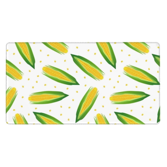 Naloa Corns Gaming Mouse Pad Large Mouse Mat Long Extended Desk Pad Non-Slip Rubber Mice Pads Stitched Edges Thin Pad (16x29.5 Inch)