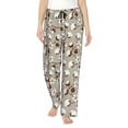 thumbnail image 1 of Naloa Cotton Tree Print Women’s Ultra-Soft Comfy Pajama Lounge Pants with Pockets & Drawstring, 1 of 8