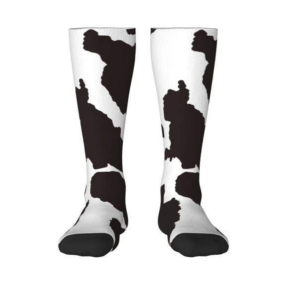 Naloa Cow Skin 2 Knee Socks, High Socks Long Stretchy Sock Women Knee High Stocking, Long Socks for Women