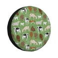 Naloa Cows And Calves PVC Leather Spare Tire Wheel Cover for Car Truck