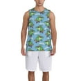 thumbnail image 1 of Naloa Crocodile Riding Skateboard Basketball Jersey Reversible Men's Mesh Athletic Sports Shirts Training Practice S-4XLX-Large, 1 of 6