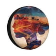 thumbnail image 1 of Naloa Cultural Silhouette Journey PVC Leather Spare Tire Wheel Cover Spare Tire Cover, for Car Truck SUV Camper Trailer Universal Fit(14-17in)-15 inch, 1 of 6