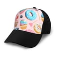 thumbnail image 1 of Naloa Cupcakes and Donuts Adult adjustable Print Baseball Hat, Patchwork curved brim baseball capfor Men and Women, One Size, 1 of 5