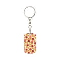thumbnail image 1 of Naloa Cups of Tea Print Keyfob with Split Key Ring and Print Labels, Key Labels Key Chain Tags, Luggage Tags, Car Key Chain Ring Keyfob Gift, 1 of 7
