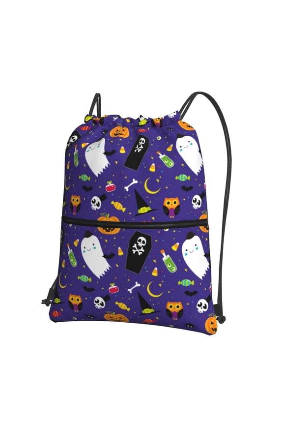 Cute And Creepy Drawstring Backpack String Bag Cinch Water Resistant for Gym Shopping Sport Yoga