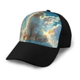 thumbnail image 1 of Naloa Cute Angel Winged Rabbit Adult adjustable Print Baseball Hat, Patchwork curved brim baseball capfor Men and Women, One Size, 1 of 5
