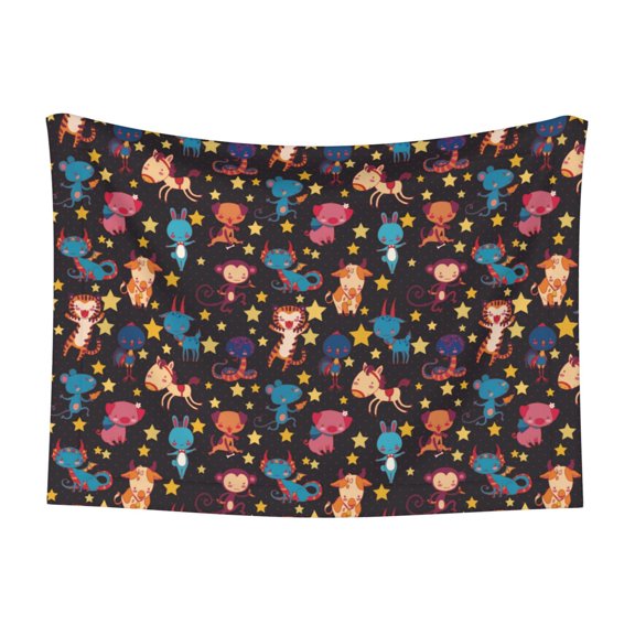 Naloa Cute Animals Dog Blanket, 3 Sizes Cat Blanket for Indoor Cats Large Medium Small Dog Gifts-Large
